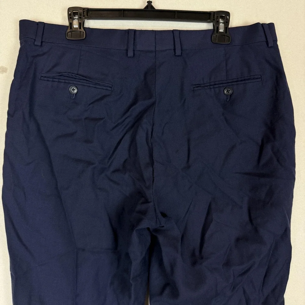 Joseph Abboud Dress Pants Mens 38 Blue JOE Custom Express Wool Formal